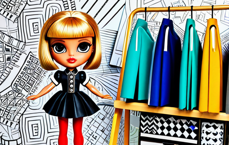 LOL Surprise Collaboration**

"A vibrant and playful scene depicting a fully clothed LOL Surprise doll dressed in miniature high-fashion attire, possibly inspired by a famous Italian designer like Versace or Dolce & Gabbana, safe for work, appropriate content. The background features stylized sketches and fabric swatches reminiscent of a designer's studio.  Perfect anatomy, correct proportions, professional illustration, high quality, family-friendly."

**