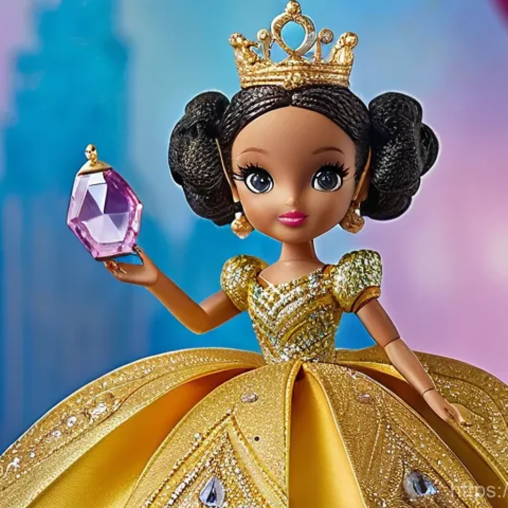 LOL 서프라이즈의 캐릭터별 의상 컬렉션 - **"A close-up, highly detailed image of a rare and collectible LOL Surprise doll, resembling 'Queen ...