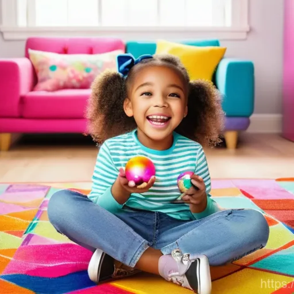 LOL 서프라이즈와 관련된 어린이 교육 프로그램 - **Prompt: The Thrill of Unboxing and Discovery**
    "A joyful 7-year-old girl with bright, curious ...