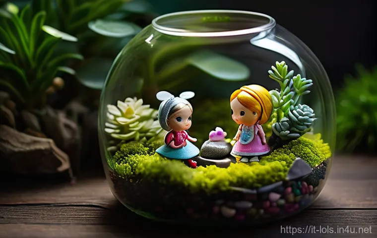 LOL 서프라이즈를 활용한 인테리어 소품 만들기 - **Miniature Enchanted Terrarium with LOL Surprise Dolls:** A beautifully crafted, whimsical miniatur...
