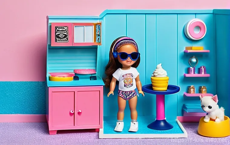 LOL 서프라이즈 장난감의 주요 컬렉션 분석 - **Prompt:** A glamorous and fashion-forward scene featuring two LOL Surprise! OMG Fashion Dolls conf...