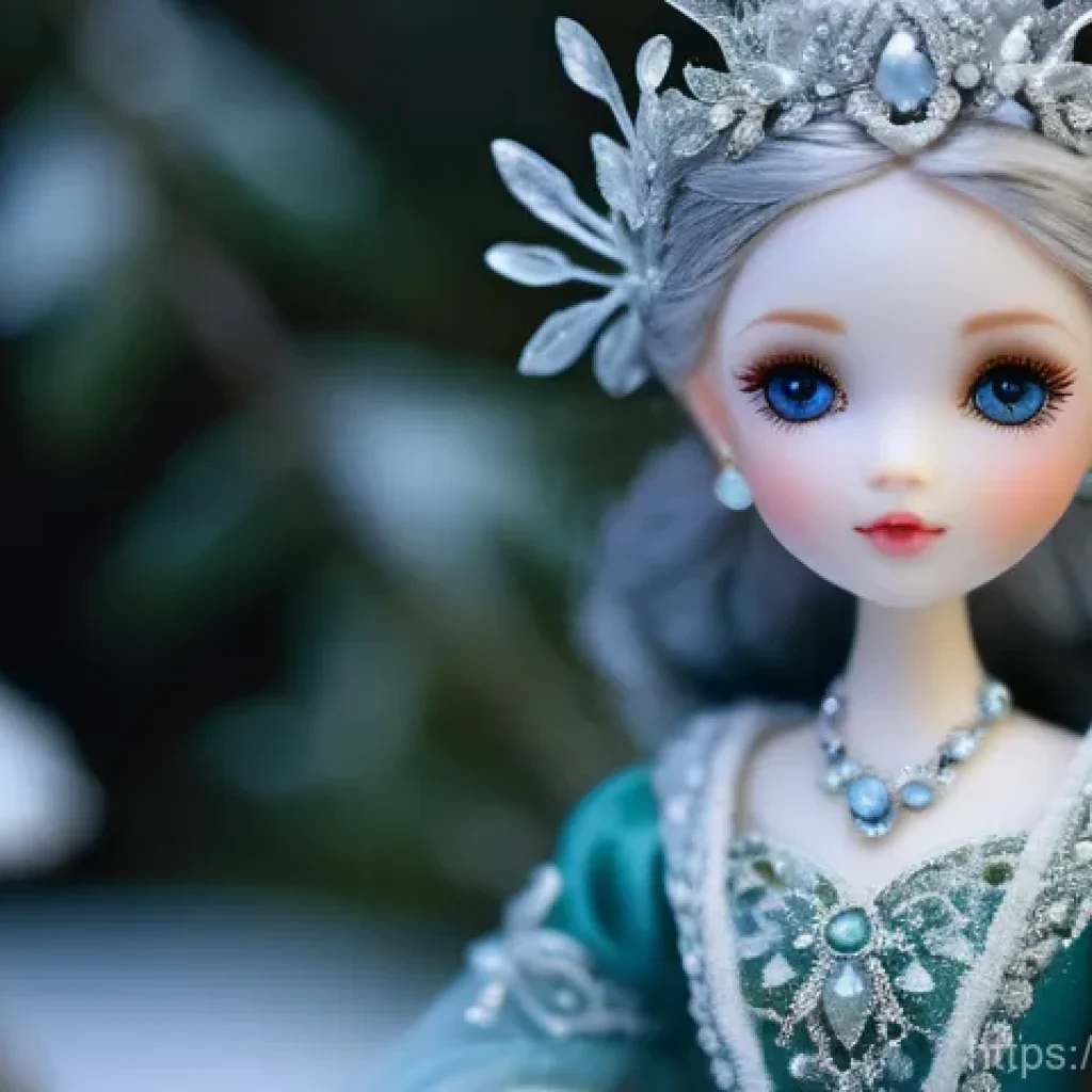 LOL 서프라이즈의 커스터마이징 튜토리얼 - **Prompt 1: The Artisan's Enchanted Doll**
    A highly detailed, macro shot of a custom-designed mi...