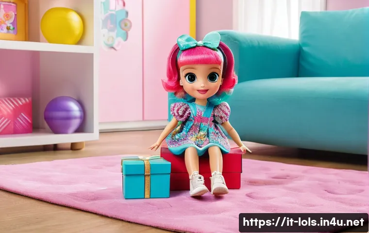 LOL 서프라이즈의 소비자 경험을 활용한 브랜드 확장 - **L.O.L. Surprise! Unboxing Joy**
A happy young girl, around 6-8 years old, with a wide, joyful ...