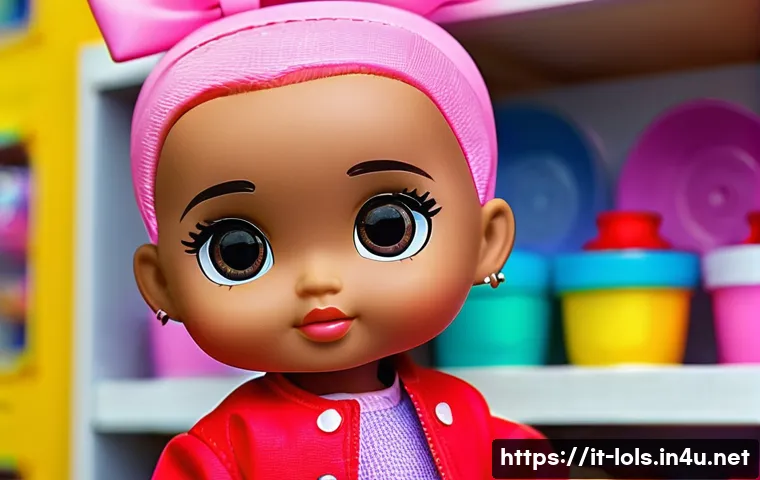 LOL 서프라이즈의 정품 가품 판별법 - A close-up image of an original LOL Surprise doll held in hand, showcasing smooth, durable plastic w...