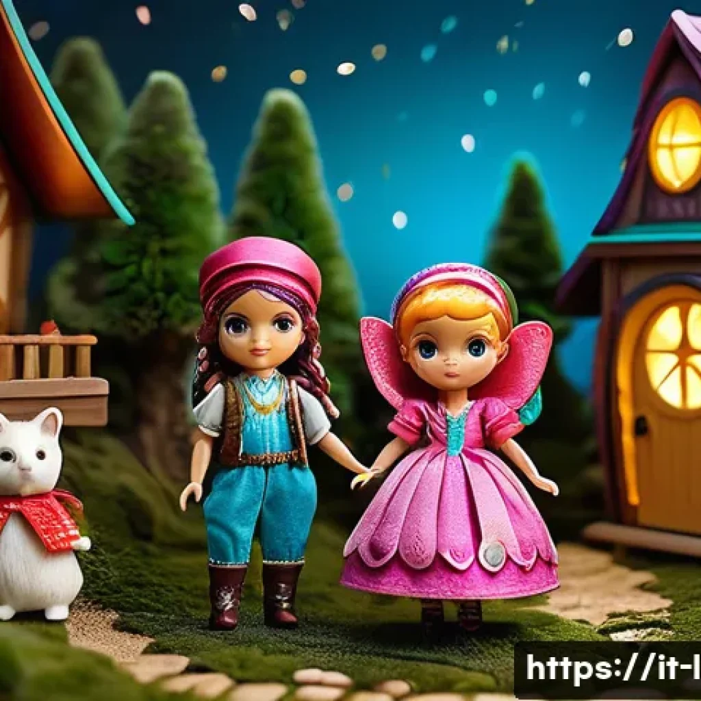 LOL 서프라이즈를 활용한 놀이 아이디어 - A vibrant and whimsical secret village scene featuring LOL Surprise dolls dressed in colorful, imagi...