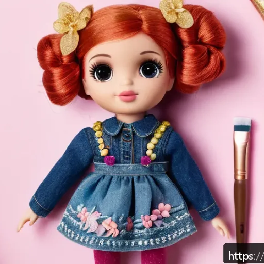 LOL 서프라이즈의 커스터마이징 가이드 - A detailed close-up of a customized LOL Surprise doll featuring delicate acrylic face paint enhancem...