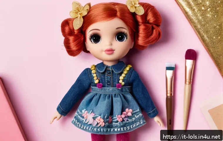 LOL 서프라이즈의 커스터마이징 가이드 - A detailed close-up of a customized LOL Surprise doll featuring delicate acrylic face paint enhancem...