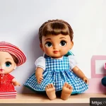 Home 20 LOL 서프라이즈의 소비자 반응과 리뷰 사례 - A vibrant and colorful scene showcasing a collection of LOL Surprise dolls displayed on a wooden she...