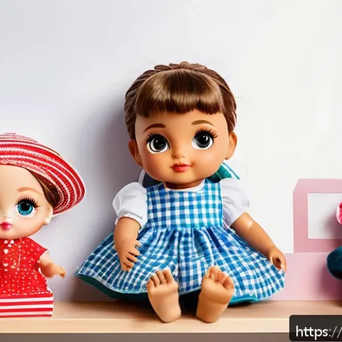 Home 32 LOL 서프라이즈의 소비자 반응과 리뷰 사례 - A vibrant and colorful scene showcasing a collection of LOL Surprise dolls displayed on a wooden she...